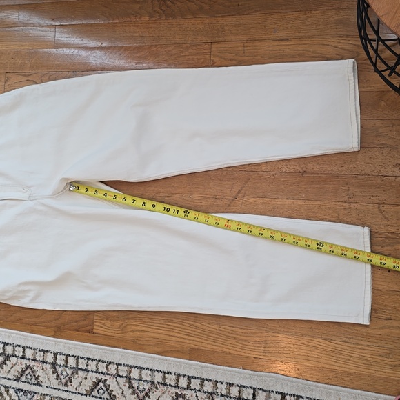 ABERCROMBIE & FITCH WOMEN'S PLUS IVORY WHITE "CURVE LOVE" PANTS SIZE 34/18 LONG - Picture 8 of 15